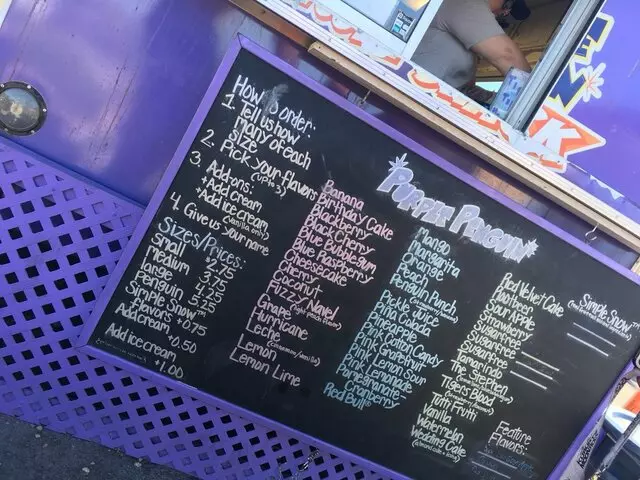 Purple Penguin Snowcone Shack