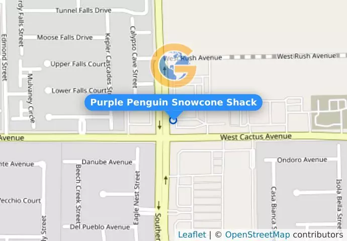 Purple Penguin Snowcone Shack