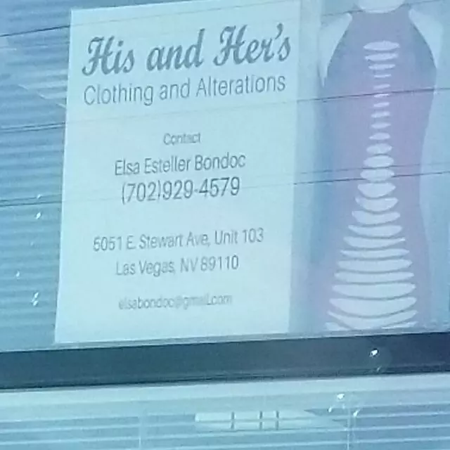 His and Hers clothing and alterations