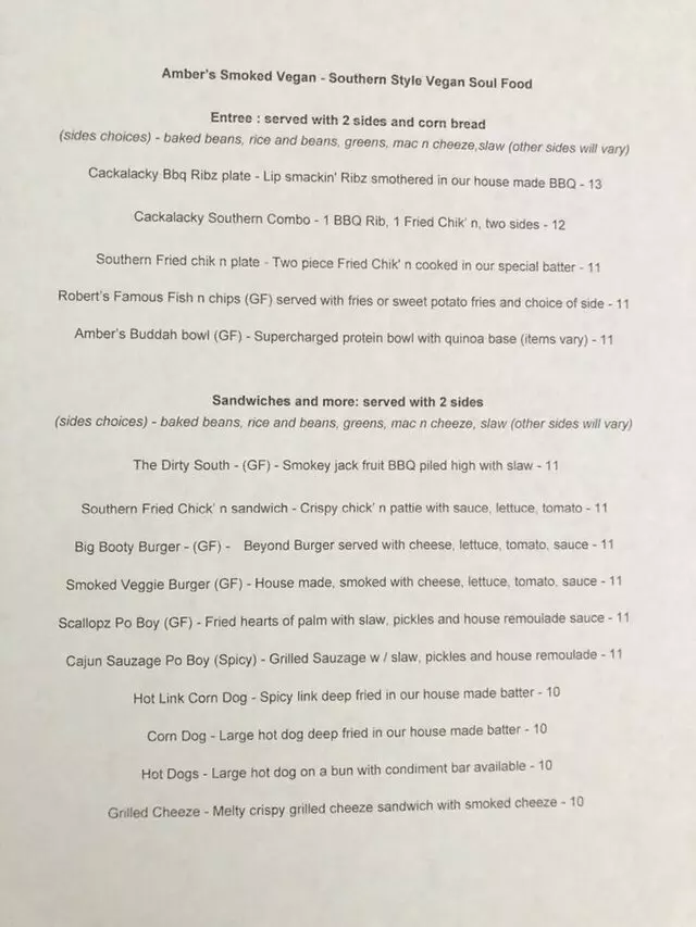 Amber’s Smoked Vegan