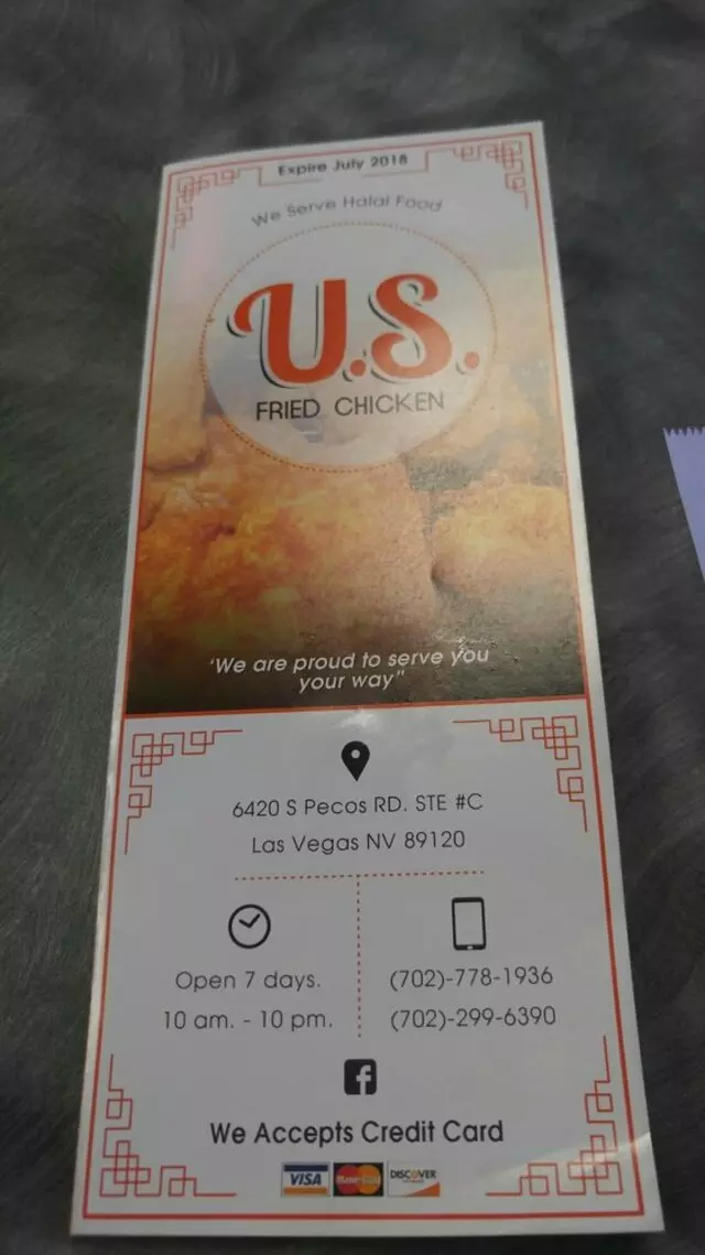 U.S Fried Chicken Halal