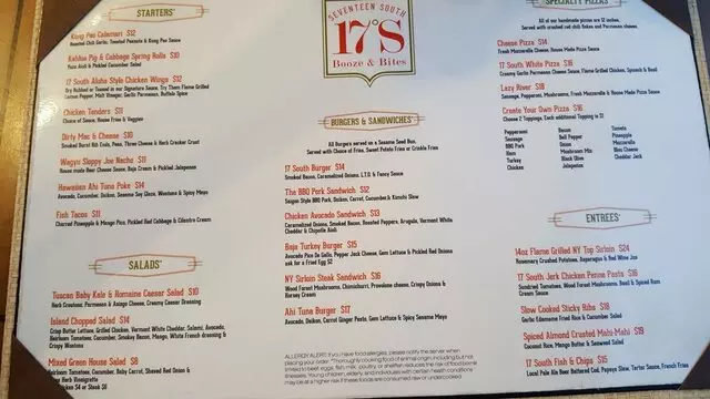 17 South Booze & Bites