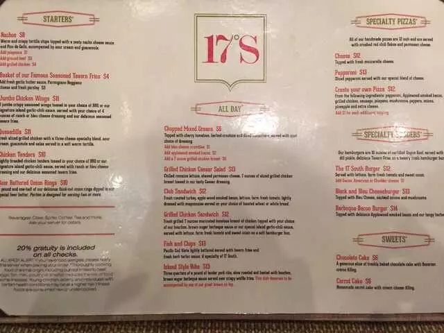 17 South Booze & Bites