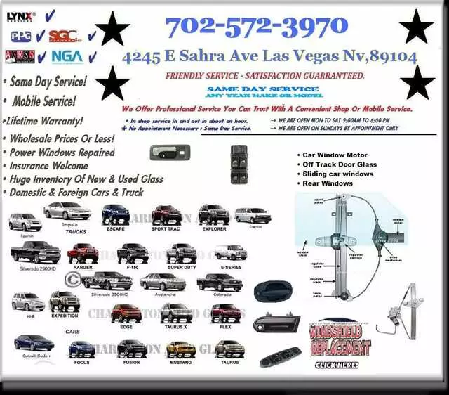 Auto Glass and Power Windows Repairs